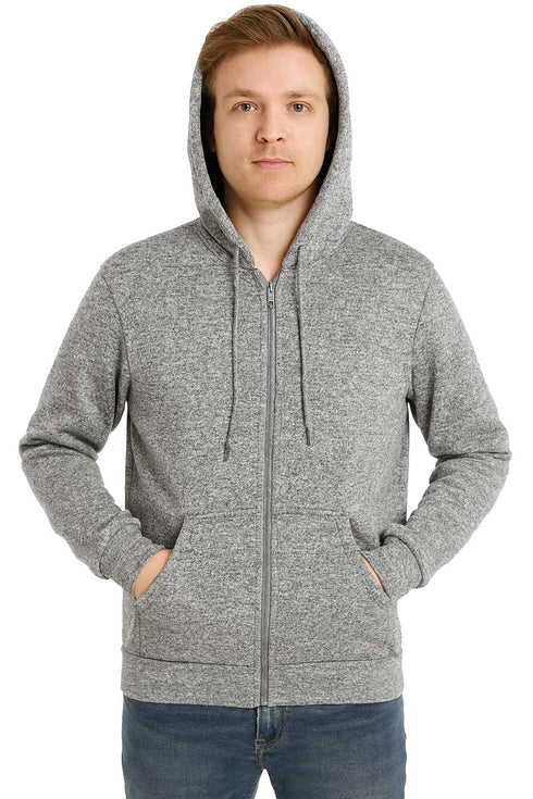 Men’s Fleece Lined Hoodie with Inner Pocket – Warm Winter Zip Up Sweatshirt Jacket