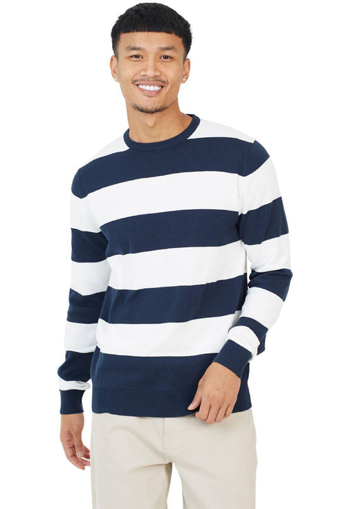 Mens Cotton Striped Jumper
