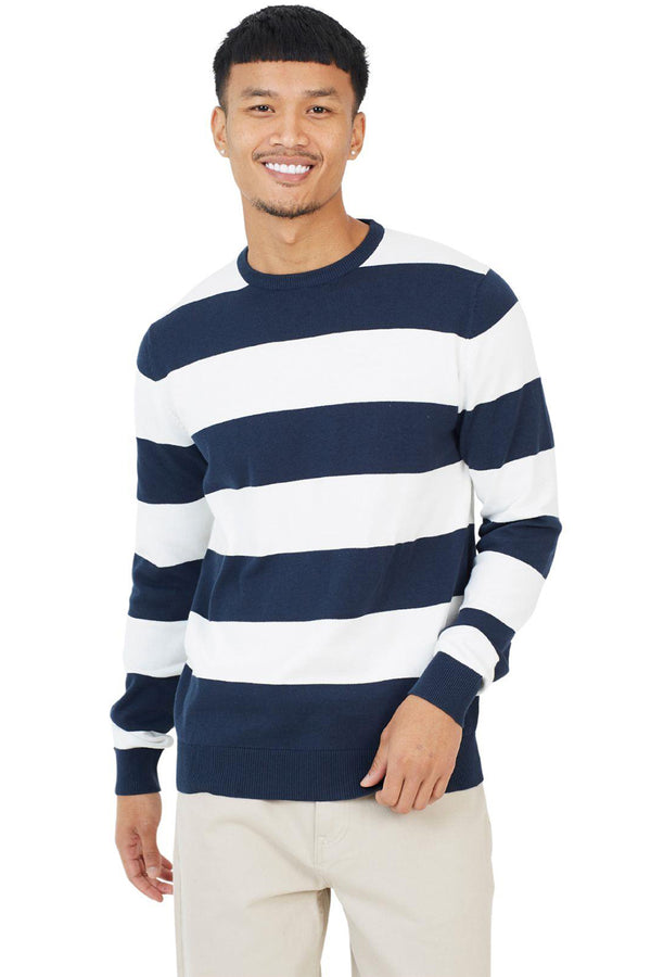 Mens Cotton Striped Jumper