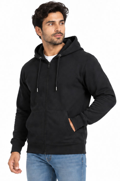 Men's Cotton Blend Zipper Hoodie