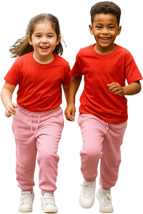 Kids Breathable Fleece Jogging Bottoms