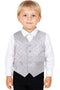 Kids Patterned V Neck Waistcoat