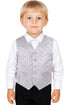 Kids Patterned V Neck Waistcoat
