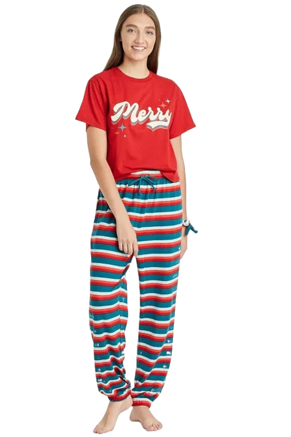 Kids Merry Christmas Printed Pyjamas Set