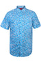 Mens Aqua Hawaiian Shirt