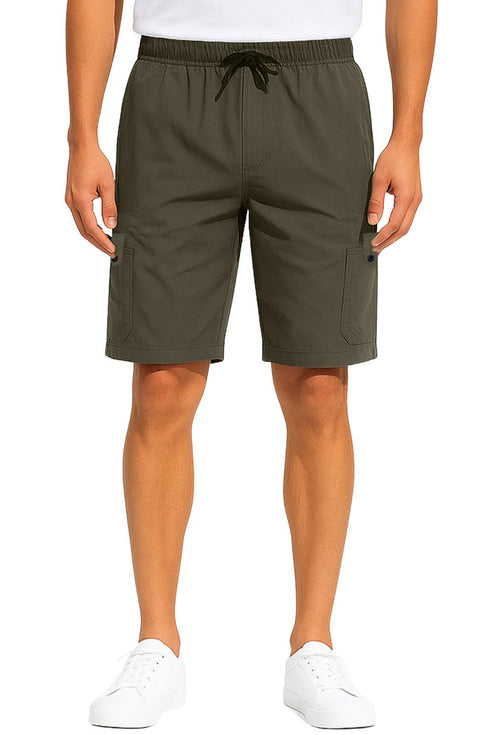 Men’s Cargo Shorts – Lightweight, Quick-Dry, Elastic Waist, Pockets