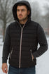 20 Pack Men’s Black Hooded Puffer Gilets – Bulk Bodywarmers M-3XL