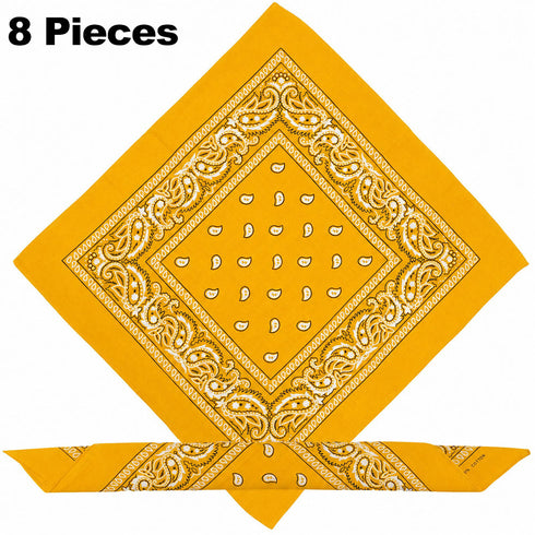 60 Pack Assorted Bandanas – Bulk Paisley, Solid, Camo & Flag Designs - From 49p Per Unit