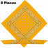 60 Pack Assorted Bandanas – Bulk Paisley, Solid, Camo & Flag Designs - From 49p Per Unit