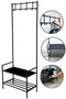 2-Tier Metal Coat Rack & Shoe Organizer