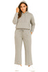 Women’s Hooded Tracksuit Set – Sweatshirt & Wide Leg Joggers