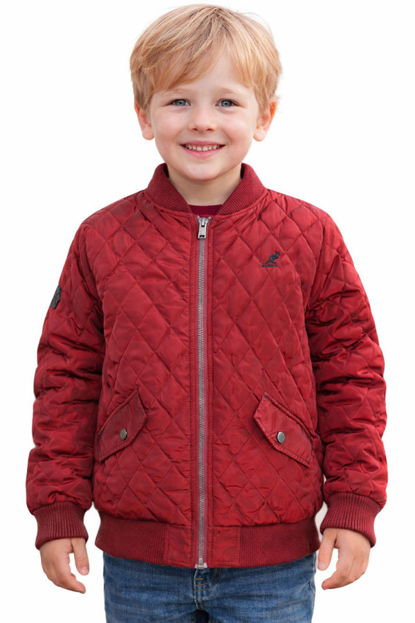 Kids Full Zip Padded Quilted Jacket - 6 to 7 Years
