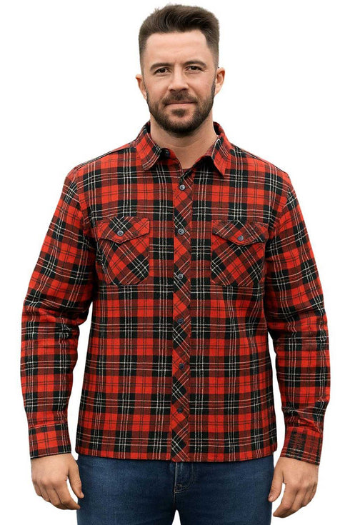 Men’s Classic Button Up Flannel Shirt