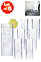 6 Pack Clear Crystal Reusable Highball Tumblers