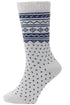 Men’s Winter Thermal Socks – Warm Fleece Lined Knitted Grip Socks with Stylish Nordic Pattern