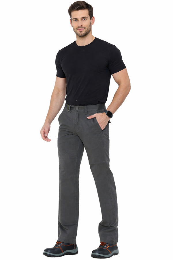 Mens Green Cargo Work Trousers
