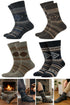 Men's Warm Wool Thermal Socks – Thick, Cozy Winter Socks for Cold Weather