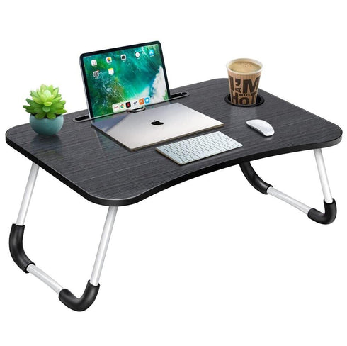 Portable Laptop Table for Bed Adjustable Folding Bed Desk Tray
