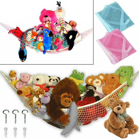 Kids Pink Mesh Hammock Toy Net