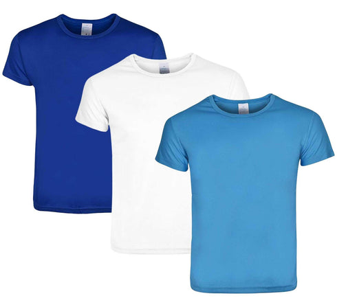 100-Pack Kids' Activewear Performance T-Shirts: Quick-dry, moisture-wicking, breathable athletic tees for running and training.