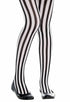 Kids Black and White Striped Leggings | Halloween Costume Tights - 2/4 Pack