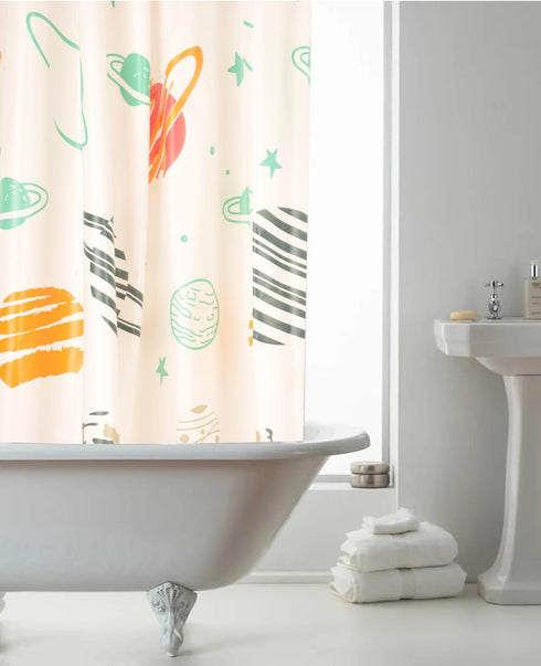 Anti Mould Printed Shower Curtain - Style B