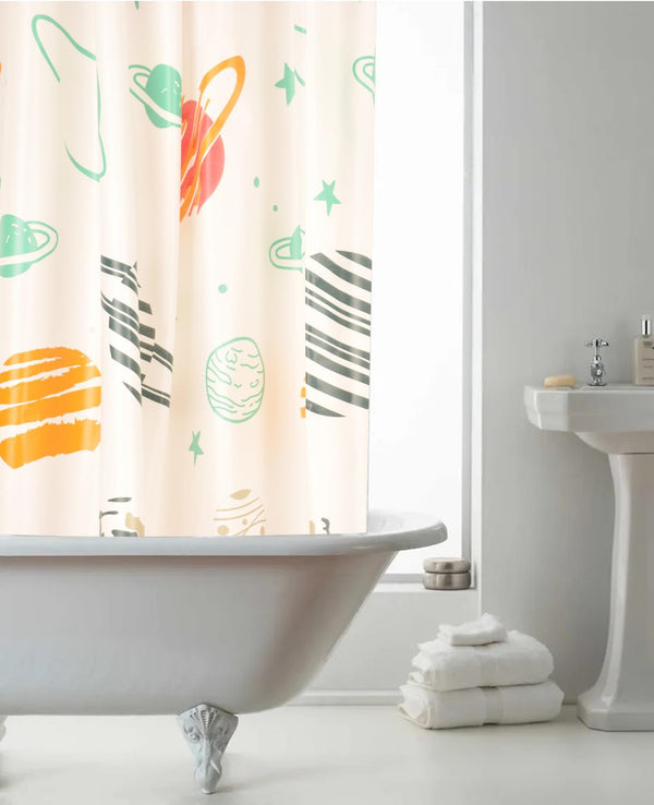 Anti Mould Printed Shower Curtain - Style B