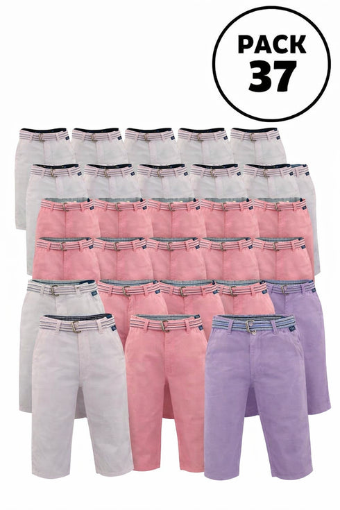 Men's Chino Cotton Shorts - 37 Pack