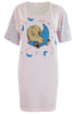 Ladies Short Sleeve Moon Comfy Night Shirt
