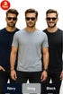 3 Pack Mens Plain Polycotton T-Shirts