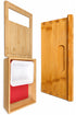 Bamboo Chopping Board with Storage Drawers & Colour-Coded Mats