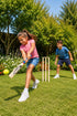 Kids Wooden Cricket & Baseball Set with Mesh Carry Bag