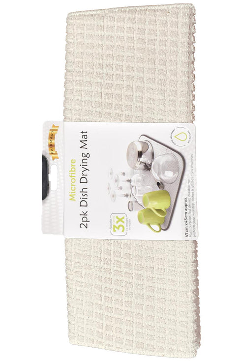 2 Pack Microfiber Dish Drying Mat