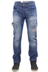 Mens Crosshatch Heavy Duty Cargo Combat Jeans