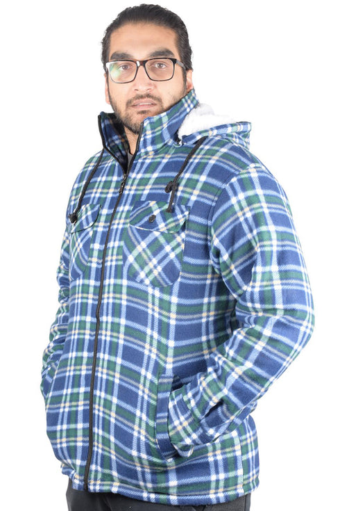 Mens Sherpa Fur Lined Hoodie