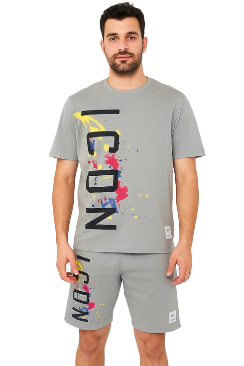 Men's Sports T-Shirt and Shorts Set – Gym Workout Tracksuit