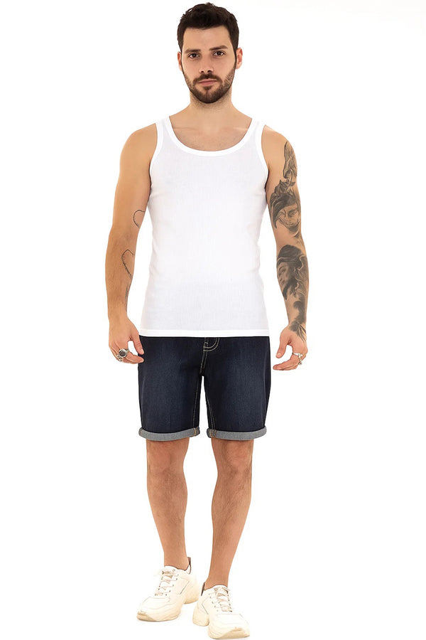 Mens Uganda Denim Stretch Shorts