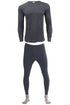 Mens Charcoal Long Johns Thermal Full Sleeve Set
