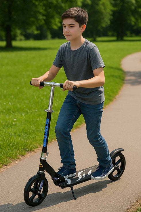Kids Foldable Scooter with Adjustable Handlebar - Lightweight Kick Scooter for Boys & Girls