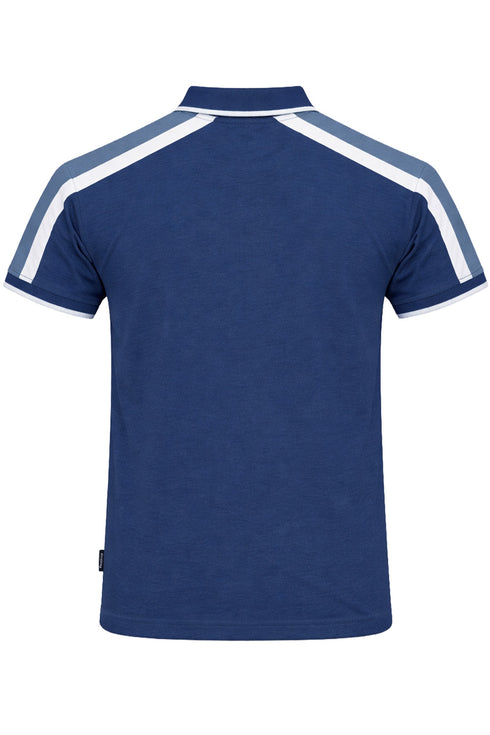 Firetrap Men’s Cotton Polo Shirt – Short Sleeve Button Collar Top