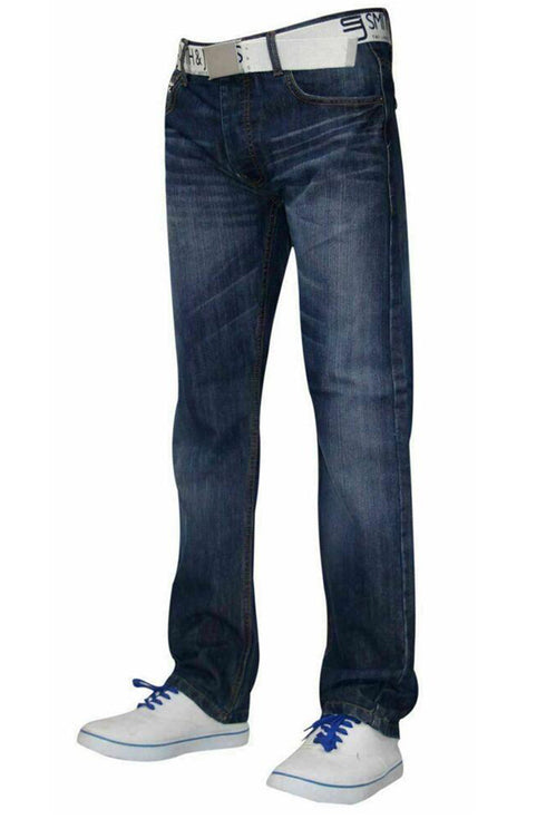Men's Straight Cut Regular Fit Jeans - 25 or 50 Pack