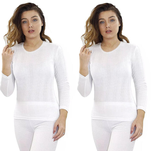 2 Pack Womens Long Sleeve Thermal Top