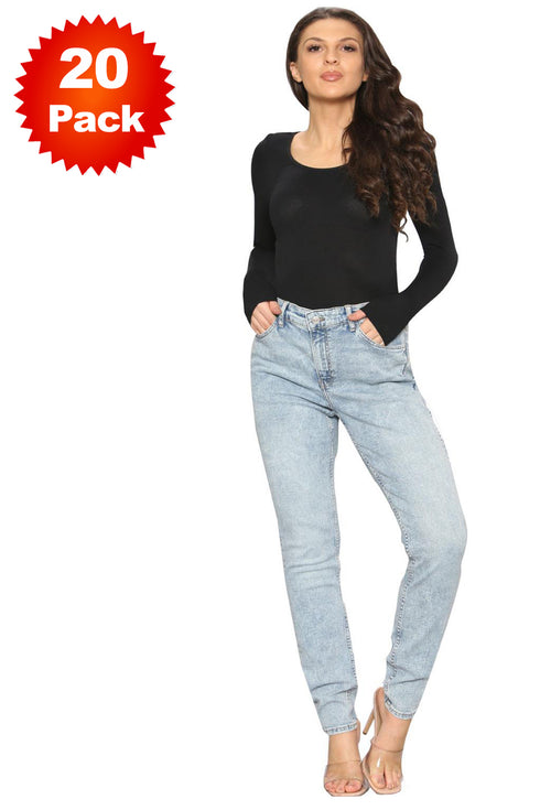 20 Pack Women's Straight Leg Skinny Jeans