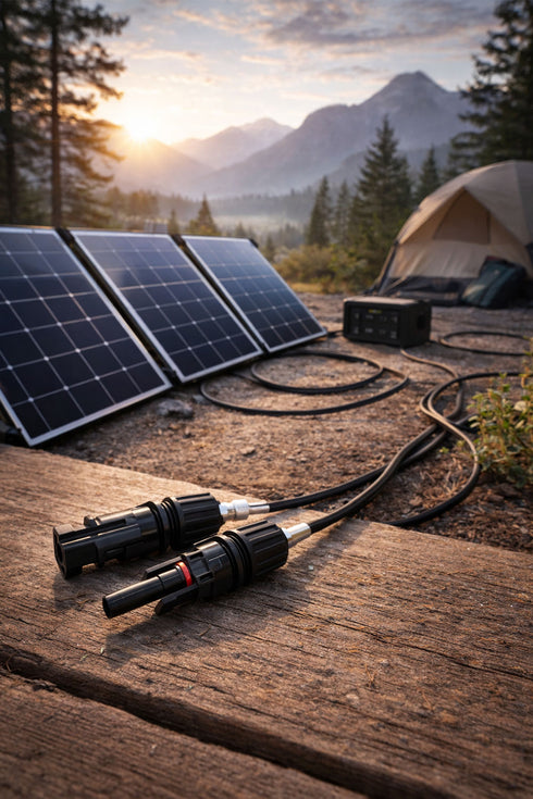 10 Pack Solar Panel Cable Connectors