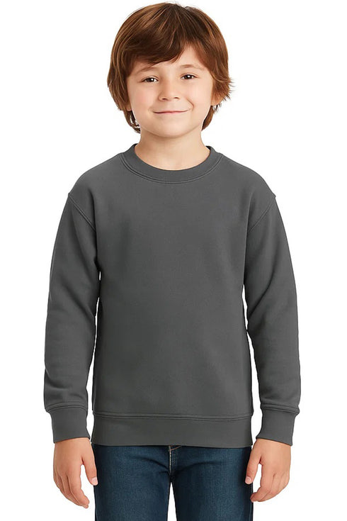 Kids Plain Crew Neck Sweatshirt