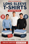 Men’s Quick Dry Polyester Long Sleeve T-Shirt - 10/20 Pack - From £1.74 Per Unit