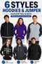 8 Pack Assorted Hoodies & Jumper for Men and Women - From £3.93 Per Unit