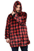 Blanket Oversized Hoodie Small Check