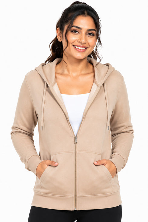 Women's Zip Up Fleece Hoodie