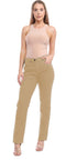Women’s Straight Leg High Waist Pants – Casual & Office Wear
